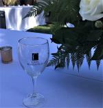 Product Description: Enjoy your favorite drink in this all purpose 10.5 ounce wine glass with the Caa Romantica Logo. Perfect for red or white wine or just enjoying a glass of ice water!</br> Casa Romantica Logo all purpose Wine Glass